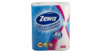 Полотенца бумажные Zewa 2-х сл 2шт с цветным клеем