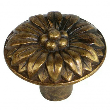 Ручка-кнопка, Д29 Ш29 В18, античная бронза
