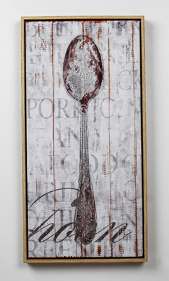 197960 Постер Ложка 30х60х3см