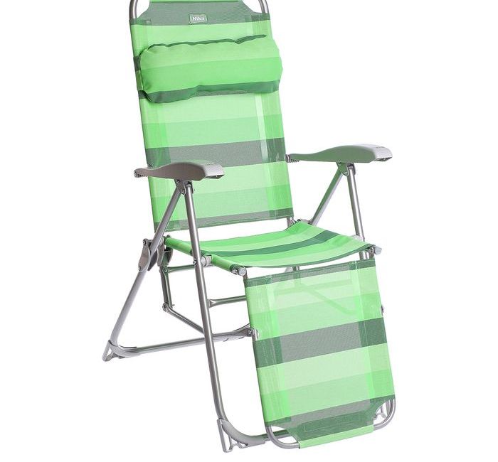 Кресло -шезлонг  высота 1160мм  зеленый