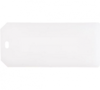 Бирка кабельная Домик прямоугольный белая 100шт упаковка