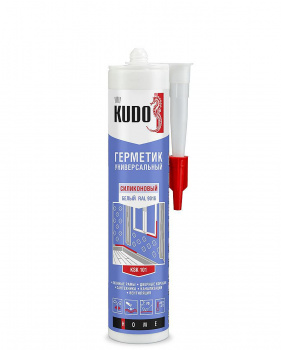 Герметик силиконовый Kudo универсальный белый 280мл