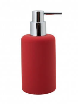 Дозатор для жидкого мыла настольный пластик, красный, BLAND