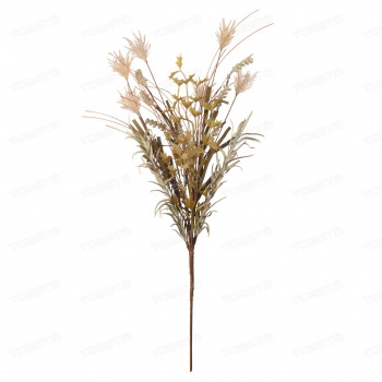 Цветок искусственный Гречишник полевой, В550, бежевый