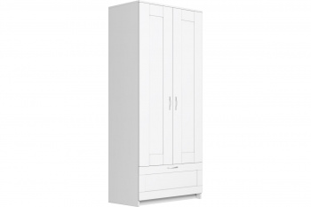 Шкаф "СИРИУС" комбинированный 2 двери, 1 ящик 78x50x190 см, цвет: белый