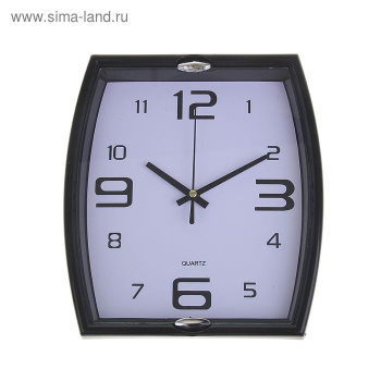 Часы настенные "Альтон", чёрный 21х23 см