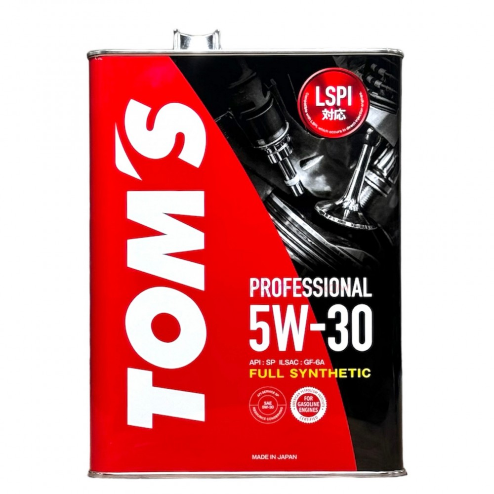 00410-TP530-04 Масло моторное 5W30 TOM`S PROFESSIONAL SP-GF-6A Cинтетическое 4л