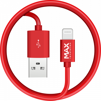 Дата-кабель USB с разъемом 8-pin (красный)