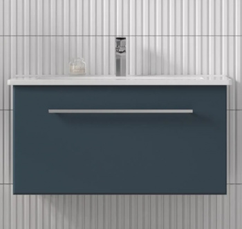 Тумба подвесная Posse 65 см верде с раковиной Оскар 65 (Ш660,Г475,В442)