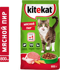 Корм сухой KITEKAT Мясной пир 800 г 