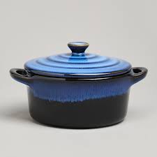 ГОРШОЧЕК ДЛЯ ЗАПЕКАНИЯ РЕАКТИВНЫЙ СИНИЙ/REACTIVE BLUE 18,5*14,5*6,5/10СМ 600 МЛ