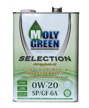 Масло моторное 0W20 SP GF-6A Molygreen Selection 4л синтетическое