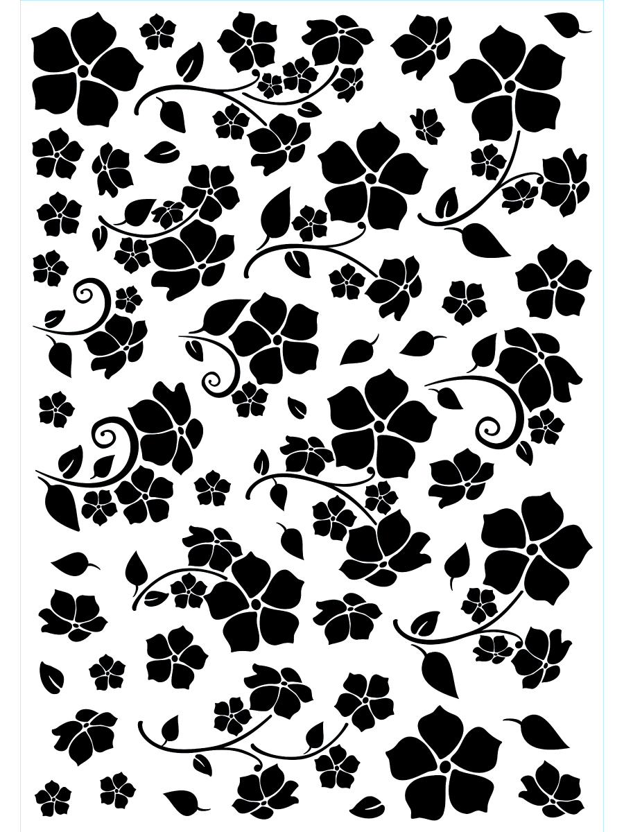 TK 5001 Набор наклеек Цветочная мозаика XL 50х70