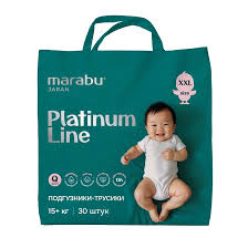 Позгузники-трусики Marabu Platinum Line ХXL (15+кг) 30 шт