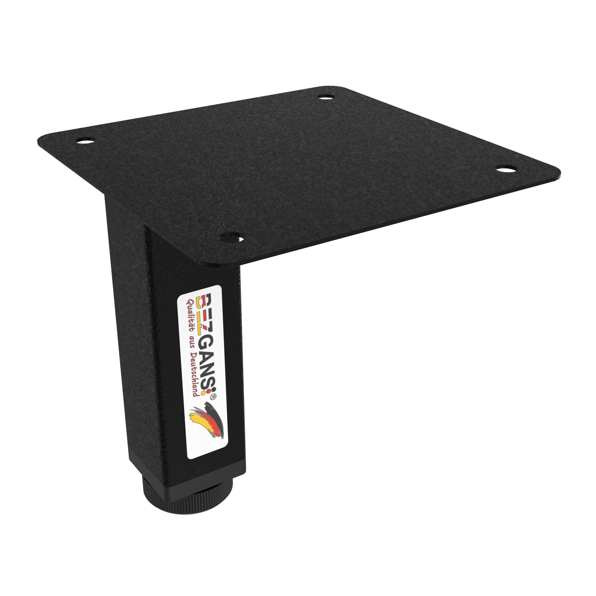 NL-15025B Ножка квадрат 150Х25Х25, Чёрный