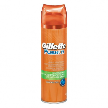Гель для бритья GILLETTE Fusion Hydra Gel Sensitive Skin для чувствительной кожи 200мл