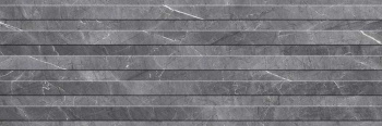 Плитка настенная (декор) Канон-Р 1Д 90х30х1,5 см. цвет:темно-серый 1,35 м2 5 шт. в упак