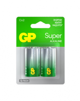 Элемент питания GP Super Alkaline 14А LR14 C 2шт. уп 