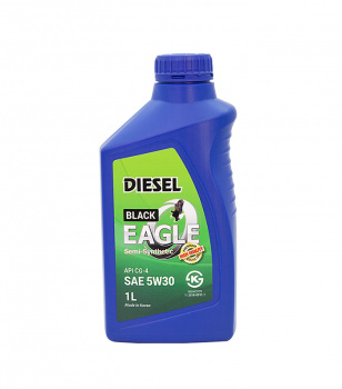 Масло дизельное BLACK EAGLE Diesel 5W30 API CG-4 П/Синтетика 1L