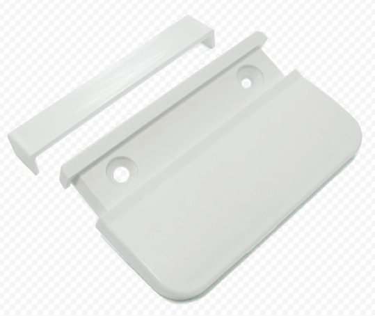 Ручка балконная пластиковая с шурупом (белый 1 шт)