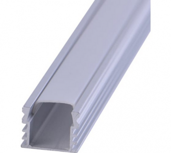 Комплект накладного алюминиевого профиля с рассеивателем REXANT 16x12мм, 2м 146-401