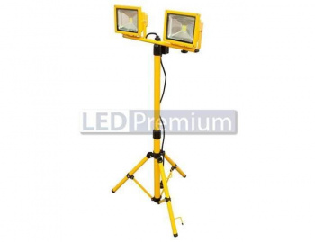 Прожектор светодиодный FL-LED Light-PAD STAND 2x30W Grey 4200К 5100Лм AC220-240В -На стойке