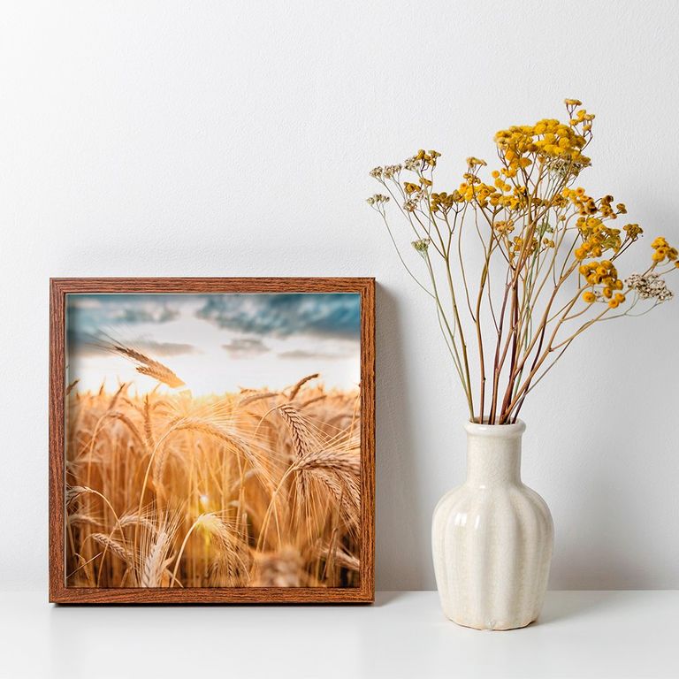 ПР-017 Постер в раме В поле, размер 350х350