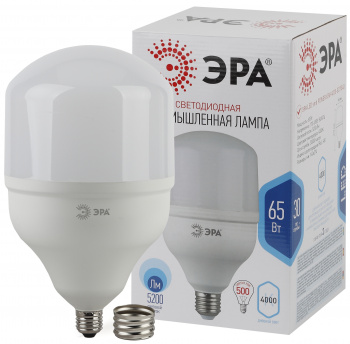 Лампа светодиодная ЭРА POWER  LED T160-65W-4000-E27/E40