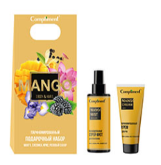Набор Compliment №2064 MANGO парф. спрей-мист д/тела/волос 110мл+ парф. крем д/рук 75мл