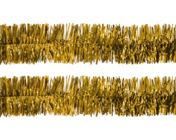 Мишура d9х180см Классика с длинным ворсом (Цвет: золото.)