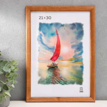 Фоторамка 21х30 см., цвет:дерево