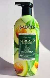 Гель д/душа OBO Sadoer Avocado очищ.увлажн экст.масл.ши,алоэ вера 400мл