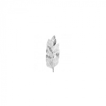 Украшение интерьерное Ветка Осина серебряная из ткани (полиэстер) / 75x15x1см арт.82230