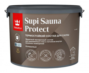 Защитный состав для сауны Tikkurila Supi Protect полуматовый EP 9л