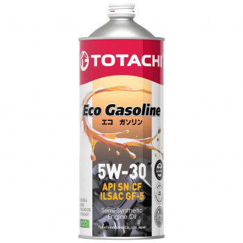 Масло моторное 5W-30 TOTACHI Eco Gasoline SN/CF П/Синтетическое 1л