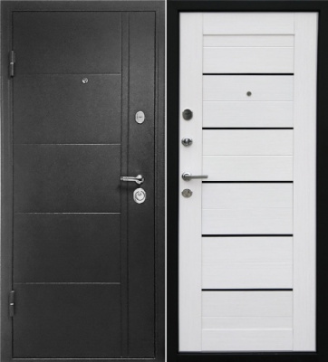 Дверь метал. Форпост Эверест Царга беленый дуб