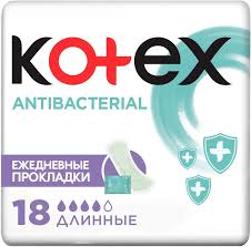 Прокладки ежедневные KOTEX Антибактериальные длинные 18шт