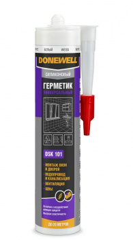 Герметик DoneWell DSK100 260мл силиконовый универсальный прозрачный
