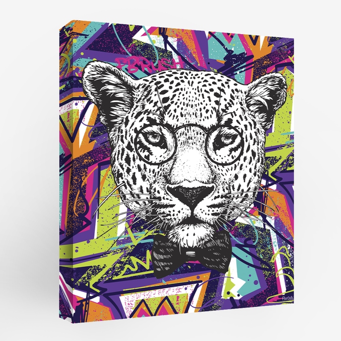Lm45-13528 Картина Граффити леопард 40x50 см.