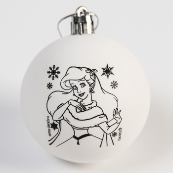 Набор для творчества Новогодний шар Принцессы: Ариэль, размер шара 5,5 см   