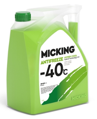 Антифриз зеленый MICKING HYPER COOL Hybrid Technology G11 -40C 5кг