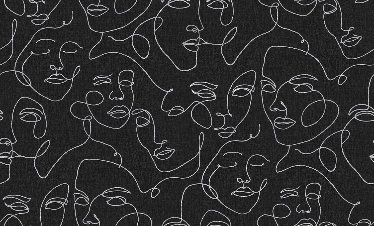 8754-29 Обои флизелиновые Picasso мотив чёрный 1,06х10,05м