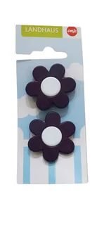 Декор для ящика LANDHAUS цветок фиолетовый 2 шт, набор ***