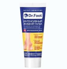 Тальк NL для ног интенсивный жидкий от потливости и неприятного запаха Dr.Foot 75 мл