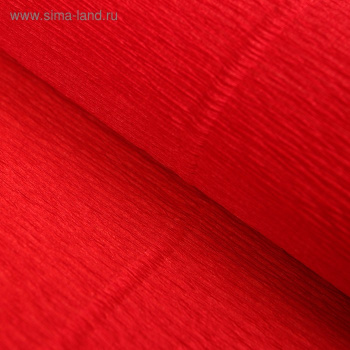 Бумага гофрированная 618 "Красный мандарин", 50 см х 2,5 м   