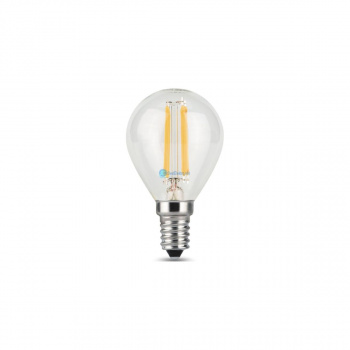 Лампа Gauss LED Filament 7W 580lm 4100K  Е14 шаг. диммирование (филамент, шар)