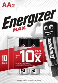 Батарейка ENR MAX E9/AA BP 2 RU, 1 бл (Индонезия)