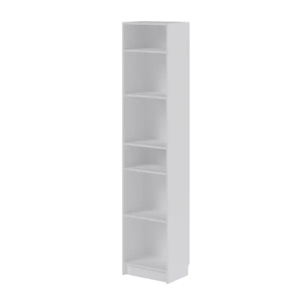 82851583 Стеллаж Буккер (6секций), шир. 40см белый (40х201х31,7см) глухой