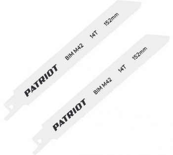 Полотно пильное PATRIOT для сабельной пилы, по металлу 152*19*0.92мм*14T 2шт/уп.