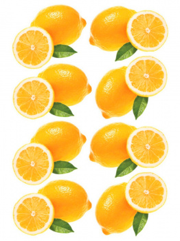 Набор наклеек "Лимонный вкус" 33,5х23 см
